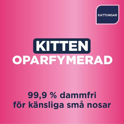 Kitten oparfymerad, 99,9 % dammfri för känsliga små nosar, kattungar