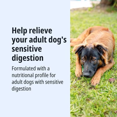 Aiuta i cani adulti con digestione sensibile. Sviluppato con un profilo nutrizionale per cani con digestione delicata.