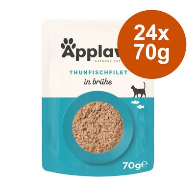 Varčno pakiranje Applaws Cat Natural v juhi 24 x 70 g