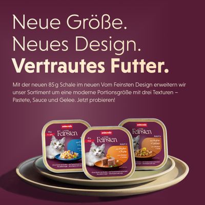 Für ausgewachsene Katzen ab dem 1. Lebensjahr: Zarte Stückchen in Sauce oder Gelee, feine Geschmacksvielfalt mit zartem Geflügel, ohne Zusatz von Zucker, praktische Einzelportionen.