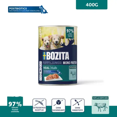 Bozita Dog Pate Puppy 6 x 400 g - Kalb