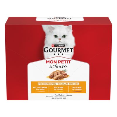 Miešané balenie Gourmet Mon Petit kapsičky 12 x 50 g kačacie, kuracie, morčacie