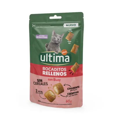 Ultima Snacks Filled Bites with Beef - cat snacks - 60g