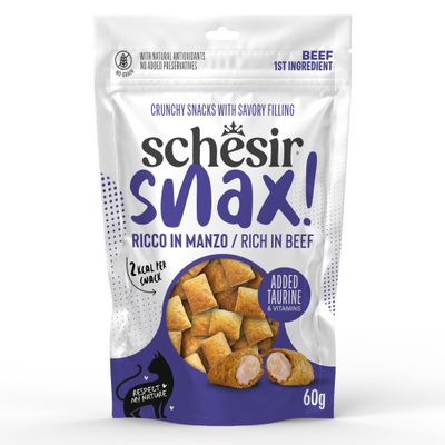 Schesir Snax! Pockets, 60 g Wołowina