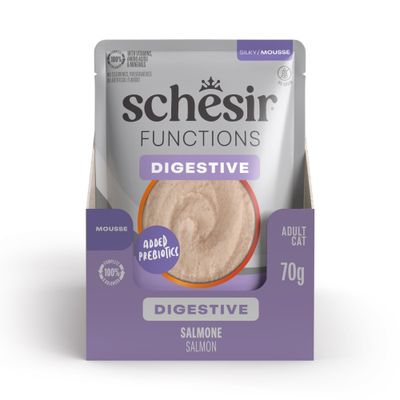 Schesir Functions Mousse 12 x 70 g - Digestive - Salmone