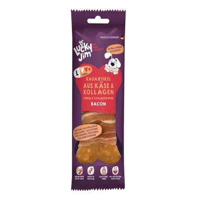 Lucky Jim rágócsont L - Sajt & kollagén bacon (3 x 120 g) Lucky Jim rágócsont L - Sajt & kollagén bacon (3 x 120 g)