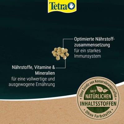 Tetra. Optimierte Nährstoffzusammensetzung für ein starkes Immunsystem, Nährstoffe, Vitamine & Mineralien für ausgewogene Ernährung, mit natürlichen Inhaltsstoffen, ohne Farbstoffe.