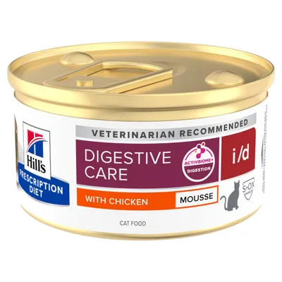 Hill's Prescription Diet i/d Digestive Care Mousse für Katzen Huhn - Huhn (12 x 85 g)