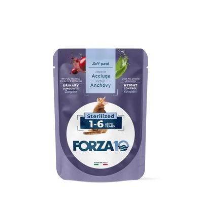 BOTANICAT FORZA10 Soft Paste Sterilized 1-6 Years 24 x 80 g - Reich an Sardelle BOTANICAT FORZA10 Soft Paste Sterilized 1-6 Years 24 x 80 g - Reich an Sardelle