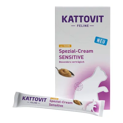 KATTOVIT Feline Spezial-Cream SENSITIVE mit Huhn - Sparpaket: 24 x 16 g