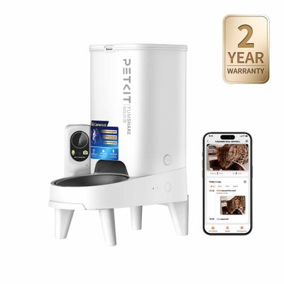PETKIT YUMSHARE SOLO Futterautomat mit AI-Kamera, Smartphone-App-Anzeige und 2 Jahre Garantie.