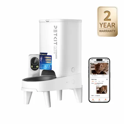PETKIT YUMSHARE SOLO Futterautomat mit AI-Kamera, Smartphone-App-Anzeige und 2 Jahre Garantie. PETKIT YUMSHARE SOLO Futterautomat mit AI-Kamera, Smartphone-App-Anzeige und 2 Jahre Garantie.