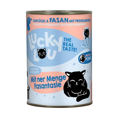 Lucky Lou Adult Saver Pack 24 x 400g - Poultry & pheasant