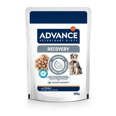Advance Veterinary Diets Recovery, подпомага възстановяването на хранителния режим, с пиле, разработено от ветеринарни лекари, 100 г пауч.