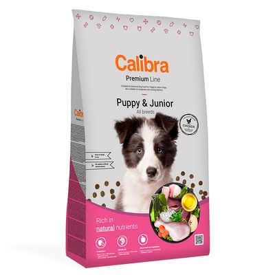 Calibra Dog Premium Line Puppy & Junior Chicken výhodné balenie: 2 x 12 kg