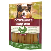 2 + 1 gratis!  SmartBones Honden snacks diverse varianten  - Kipsticks Kauwbare Kipsticks (3 x 10 stuks)