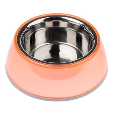 TIAKI protiskluzová miska, transparentní oranžová 400 ml, Ø 16 cm