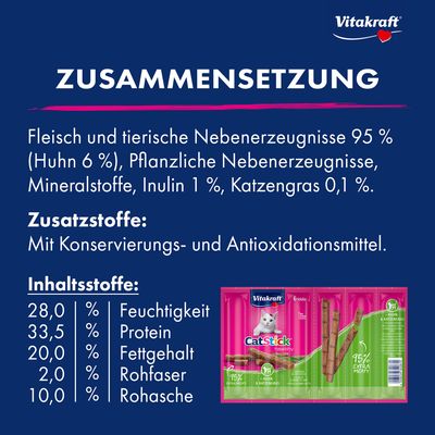 Vitakraft Cat Stick Healthy - Scholle & Omega 3 (6 x 6 g)