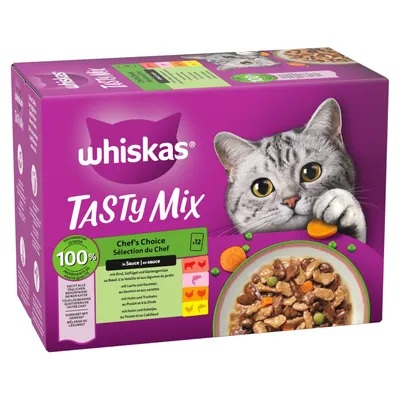 WHISKAS TASTY MIX kapsičky 96 x 85 g