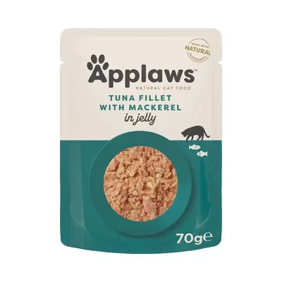 Applaws Maaltijdzakjes in Gelei 12 x 70 g Kattenvoer - Vis selectie (3 Soorten)