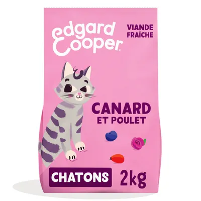 Edgard & Cooper Kitten canard, poulet sans céréales pour chaton
