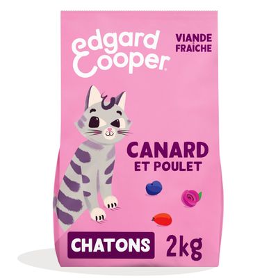 Edgard & Cooper Kitten canard, poulet sans céréales pour chaton 2 kg