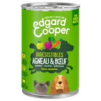  Edgard & Cooper Adult graanvrij 6 x 400 g voor honden - lamsvlees, rundvlees