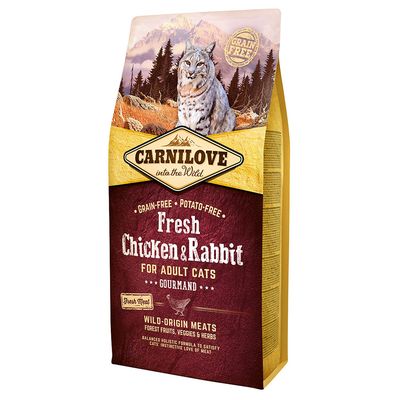 Carnilove Fresh Adult, kurczak z królikiem 2 x 6 kg