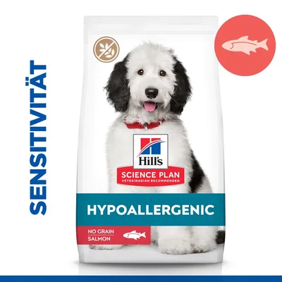 Hill's Science Plan Hypoallergenic hondenvoer, gevoeligheid, graanvrij zalm, hypoallergeen, aanbevolen door dierenartsen.