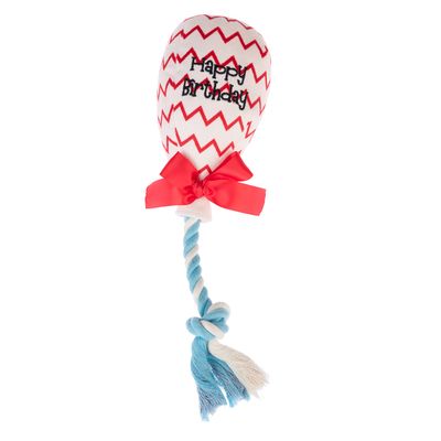 TIAKI Hundespielzeug Geburtstagsballon L 30 x Ø 9 cm