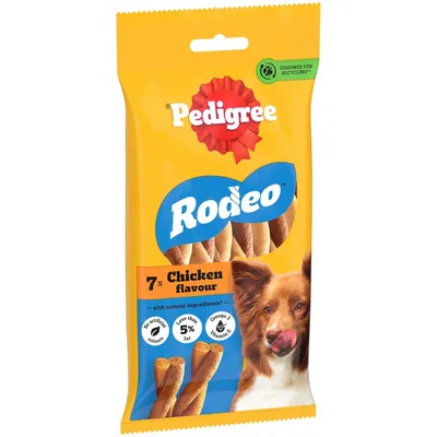 PEDIGREE® RODEO™ Adult Dog Treats Chicken - 7 Sticks (123g) PEDIGREE® RODEO™ Adult Dog Treats Chicken - 7 Sticks (123g)