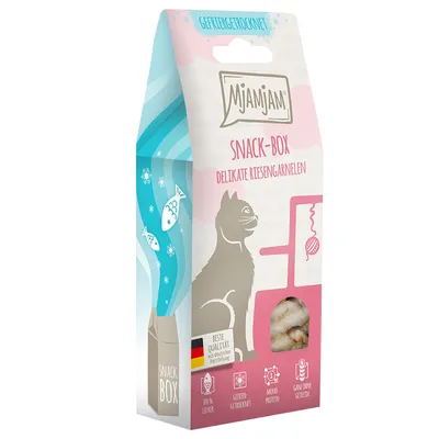 MjAMjAM Snackbox Delicate kráľovské krevety - výhodné balenie 2 x 25 g