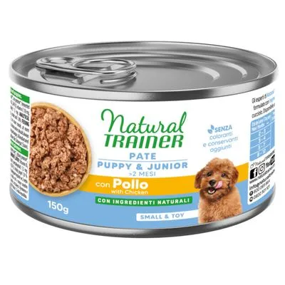 Natural Trainer Pate Small & Toy Puppy & Junior met Kip