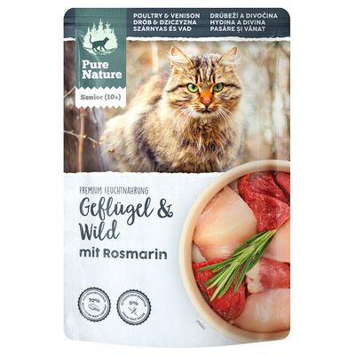 Pure Nature Senior Cat Geflügel & Wild 12 x 85 g