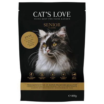 Cat´s Love Senior, kaczka 400 g