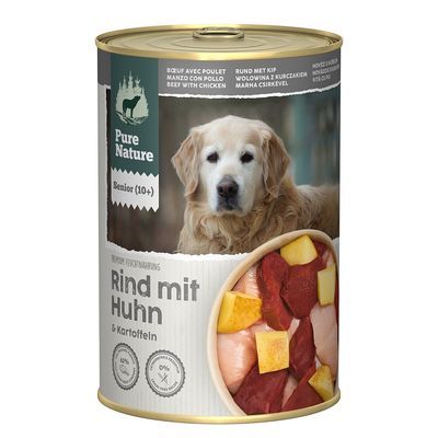 Pure Nature Senior Puro Manzo con Pollo Alimento umido per cane - Set %: 12 x 400 g