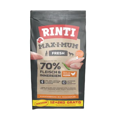 2 kg ingyen! 14 kg RINTI Max-I-Mum - Fresh csirke