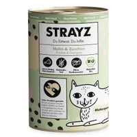 STRAYZ BIO Katze 6 x 400 g - Bio-Huhn & Bio-Zucchini