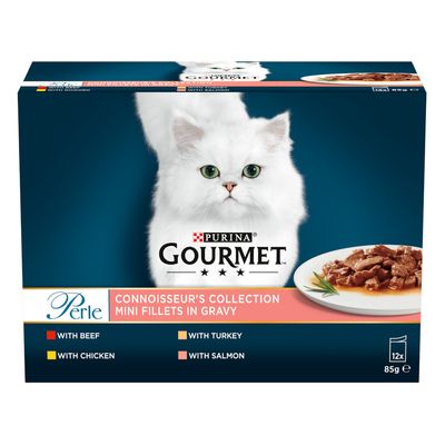 Gourmet Perle Pouches Mixed Pack Saver Pack: Connoisseur's Collection in Gravy (24 x 85g)
