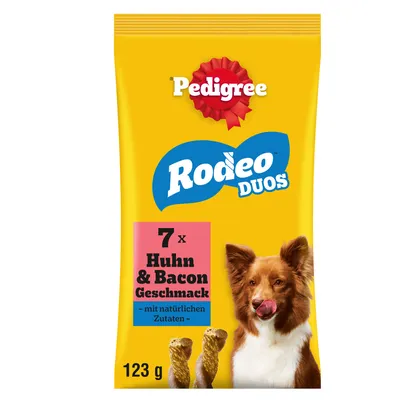 Pedigree Rodeo Duos - Voordeelpakket: Rundvlees en Kaas ( 10 x 7 stuks)