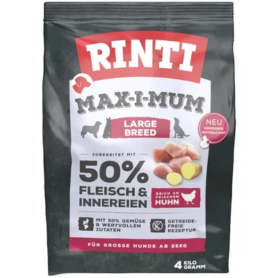 RINTI Max-I-Mum Large Breed kana - säästöpakkaus: 2 x 4 kg