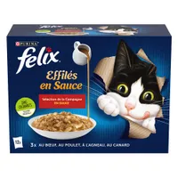 Felix Fantastic Gravy Lover comida húmeda para gatos - 12 x 85 g