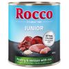 Rocco Junior, 6 x 800 g Drób i dziczyzna z ryżem