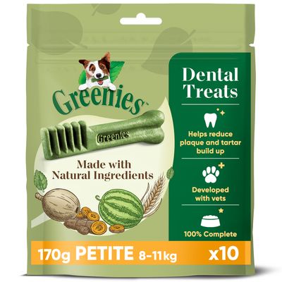 Greenies Canine Dental Chews Saver Pack 3 x 170g Petite (510g / 30 treats)