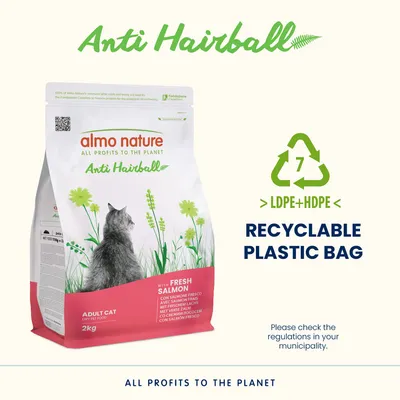 Almo Nature Functional Anti Hairball s lososom - 2 kg