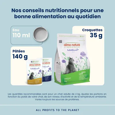 Almo Nature Intestinal Help agneau pour chat  - 2 x 2 kg