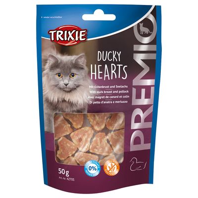 Trixie PREMIO Ducky Hearts pour chat 50 g