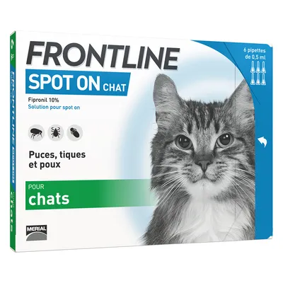 FRONTLINE Spot-On Chat - 6 mois de protection (6 pipettes)