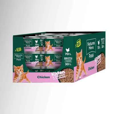 Natures Menu Pâté Cans Kitten - Chicken - 18 x 85g