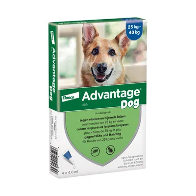 Advantage® 400 pour chien de plus de 25 kg - 4 pipettes